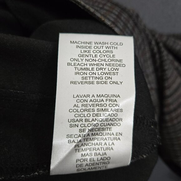 Democracy Women XS High Rise Plaid Pull-On Wide Leg Trousers - Picture 7 of 12